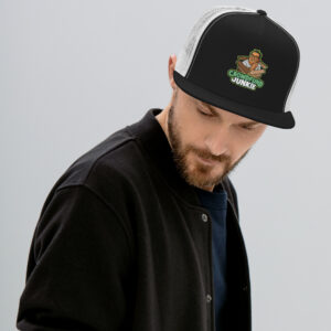 Alternative view of Crowdfund Junkie Mascot Trucker Cap